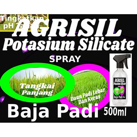 Potassium Silicate Baja Tanah Plant Nutrition Farming 500ml Shopee Malaysia