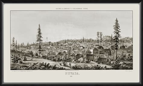 Nevada City CA 1856 - 2 | Vintage City Maps