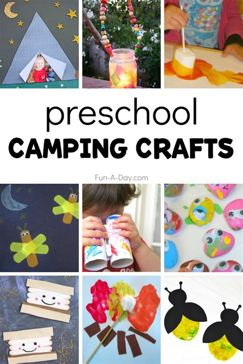 20 Fun Camping Crafts for Preschoolers - Fun-A-Day!