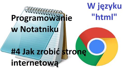 Jak Programowa W Notatniku Jak Zrobi Stron Internetow Youtube