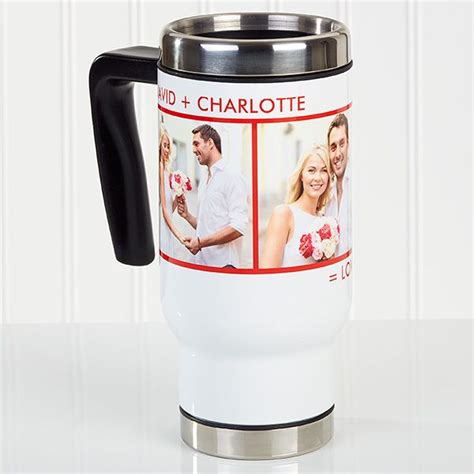 Personalized Photo Commuter Travel Mug Picture Perfect 2 Photos