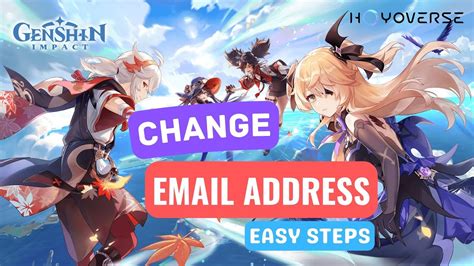 How To Change Genshin Impact Email Address Hoyoverse YouTube