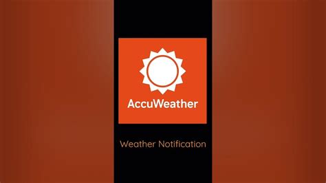 AccuWeather Severe Weather Notification Alert Sound - YouTube