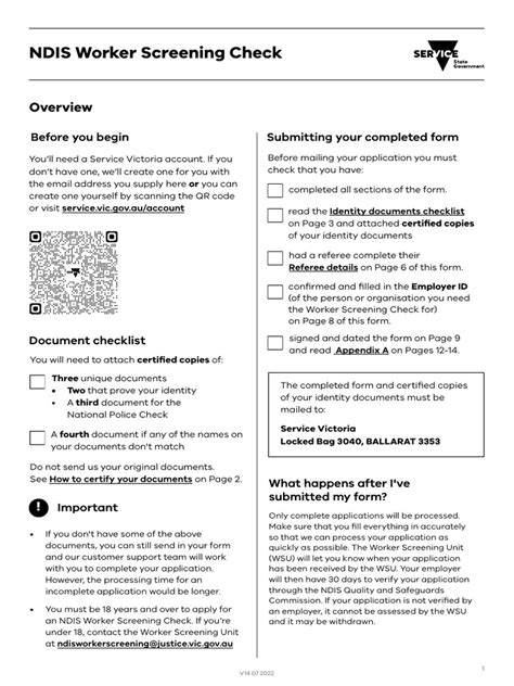 Ndis Worker Screening Check Form Pdf