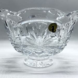 Waterford Crystal Bowl Vintage Cut Crystal Fruit Bowl Classic Crystal