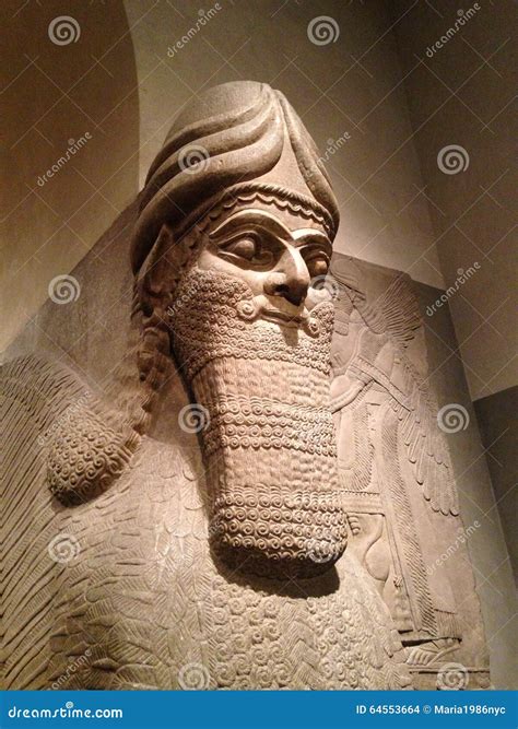 Historical Assyrian Lamassu Nimrud Palace Guardians Winged Bull Plaster Sculpture Egypt Plaster