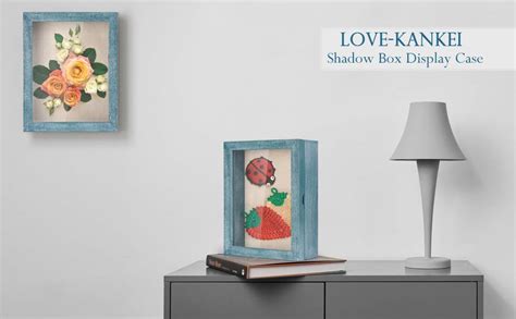 Love Kankei Shadow Box Frame 8x10 Shadow Box Display Case With Linen Back