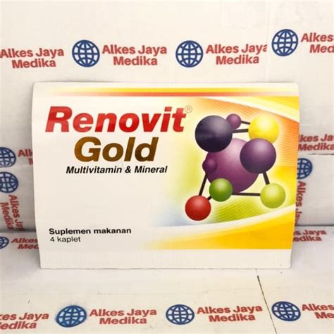 Jual Renovit Gold Strip Isi Tablet Multivitamin Dan Mineral Di Lapak