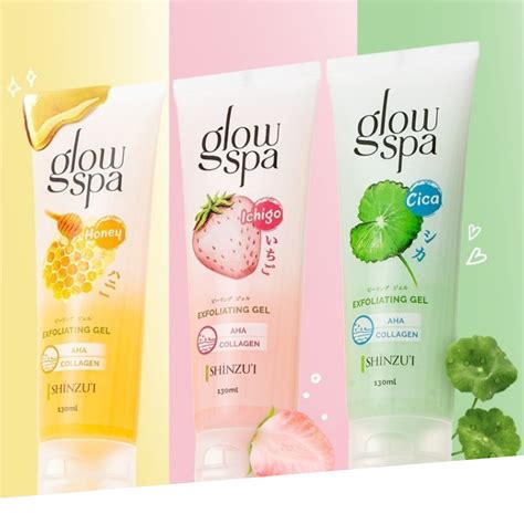 Jual Shinzui Glow Spa Exfoliating Gel 130ml 260ml Honey Ichigo