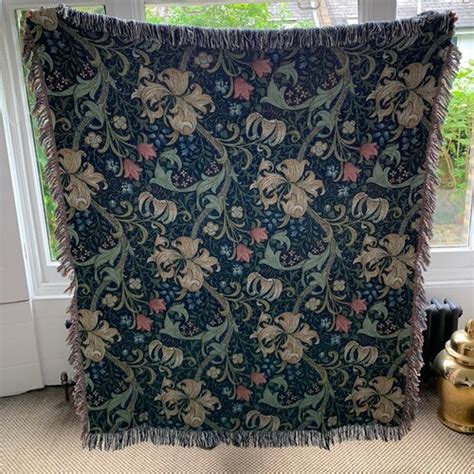 Tree Of Life Arts And Crafts William Morris Cotton Woven Etsy