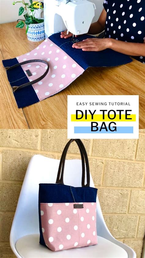 Diy Cute Tote Bag Tote Bags Sewing Tote Bag Pattern Purse Sewing Patterns