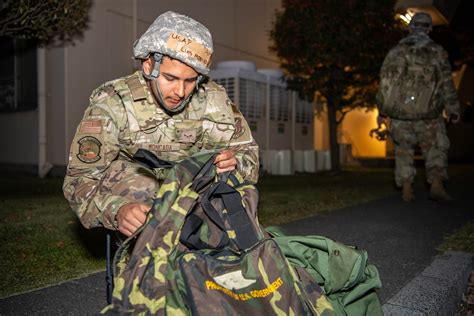 Yokota Airmen Drill Cbrn Response During Bm Yokota Air Base