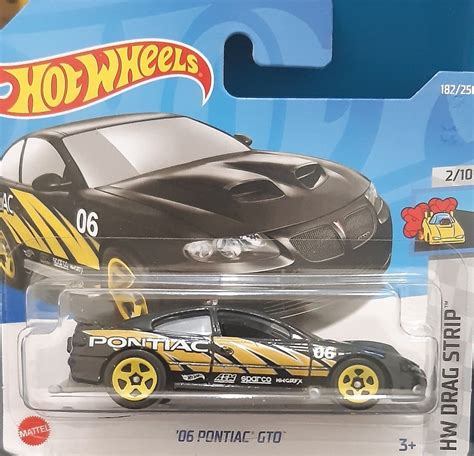 Hot Wheels Pontiac GTO Black HW Drag Strip Birthday Gift Rare Miniature Model Car Retro