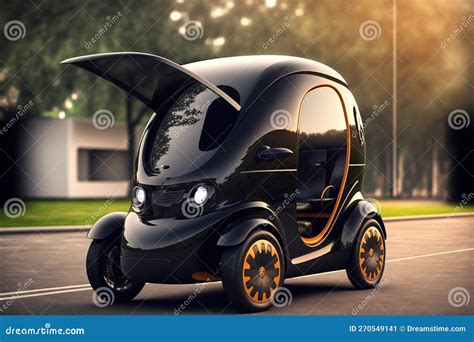 Small Urban Eco Electric Car Future 3D Design, Electric Vehicle ...