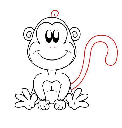 Monkey Cartoon Drawings - Cliparts.co