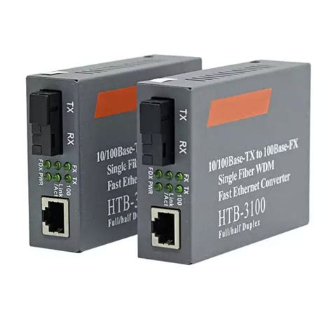 M Single Mode Single Fiber Netlink Fiber Optic Media Converter