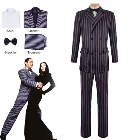 Quarta Feira Gomez Addams Cosplay Fantasia De Halloween Roupa De