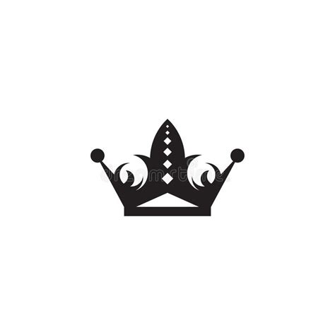 Crown Of King Logo Design Vector Template Stock Vector Illustration Of Silhouette Isolated