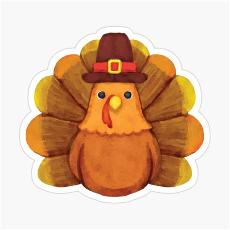 Turkey Doodle Sticker For Sale By Samsaradoodles Turkey Art Turkey