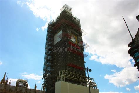 The Big Ben Tower Being Restored in London Editorial Image - Image of architecture, renovation ...