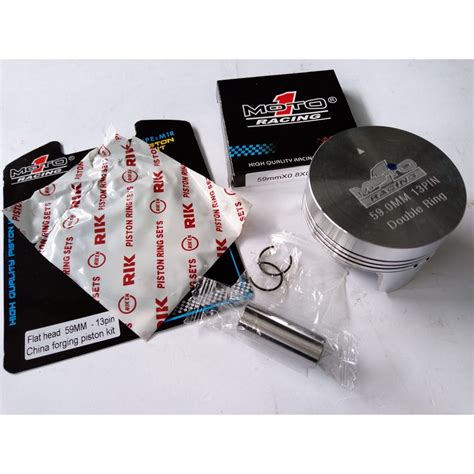 Jual PISTON SEHER KIT MOTO 1 MOTO1 59 PIN PEN 13 SINGLE DOUBLE Shopee