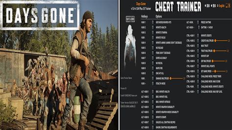 DAYS GONE CHEAT TRAINER Unlimited Ammo God Mode Max Trust Unlimited