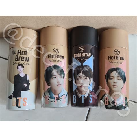 WTS Ready Stock BTS Hot Brew HB Coffee Vanilla Latte Americano Maknae Jimin Tae Jungkook