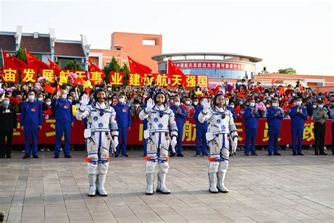 China Launches Astronauts To Tiangong Space Station On Shenzhou