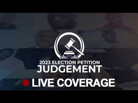 Live Presidential Election Judgement At Courtpepc Youtube