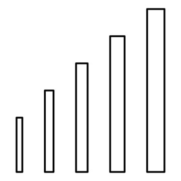 Flat Vector Illustration Of A Growth Chart Icon Depicting Business