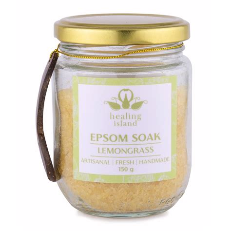 Epsom Foot Body Salt Lemongrass Healing Island