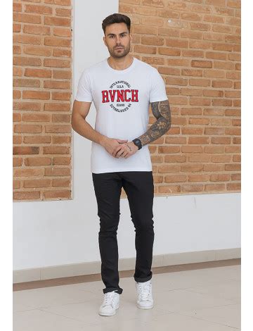 Camiseta Bordada Atacado Masculina Revanche Tarento Branco Roupas