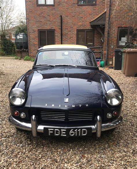 1966 Triumph Spitfire Dark Blue Manual 4 Speed Right Hand Drive In