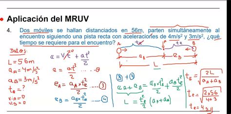 Dos móviles se hallan distanciados a 56m parten simultáneamente al