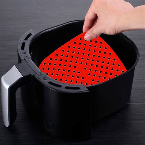 Tapete Protetor Air Fryer Silicone Quadrado Fritadeira Cm