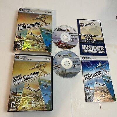 Microsoft Flight Simulator X Deluxe Edition Complete With Key PC DVD