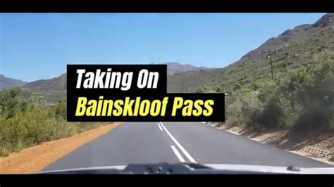 Taking On Bainskloof Pass Tight Winding And Beautiful YouTube