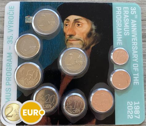 Slowakije Euro Set Bu Fdc Erasmus Euronotes Be