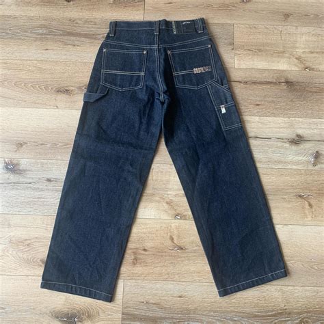 Vintage Southpole Raw Denim Utility Pants Perfect Depop