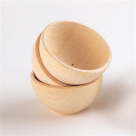 Small Wooden Bowls - Early Years Direct