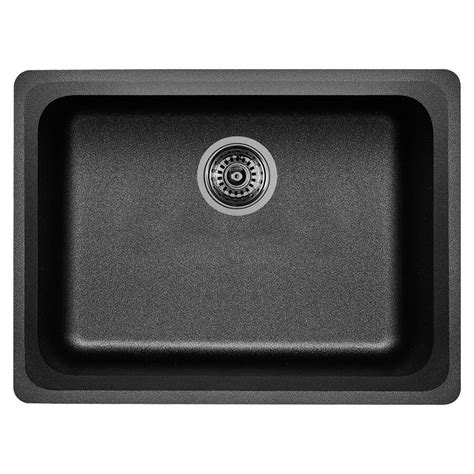 Shop BLANCO Vision 18-in x 24-in Anthracite Single-Basin Granite ...