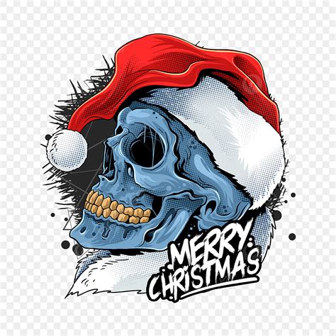 Christmas Santa Claus Clipart Transparent Background Christmas Skull