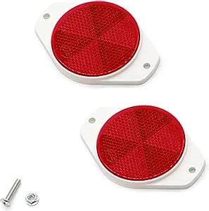 Etuker Pack Round Rear Reflectors Round Reflectors Screw On Safety