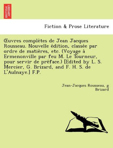 Uvres Comple Tes de Jean Jacques Rousseau Nouvelle E 読書メーター