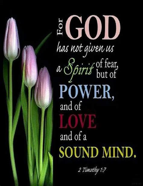 2 Timothy 17 Nkjv For God Has Not Given Us A Spirit Of Fear But