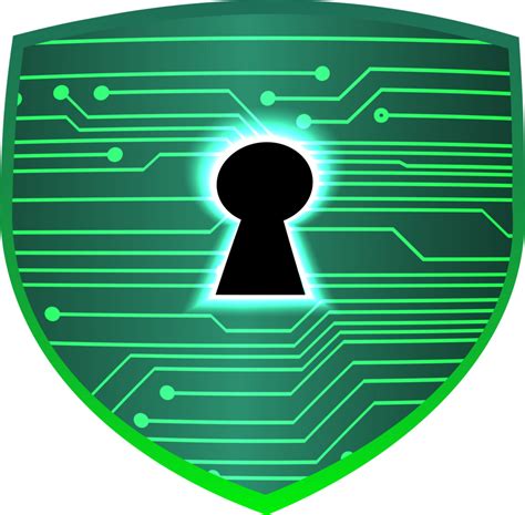 Modern Cybersecurity Technology Background With Shield Png