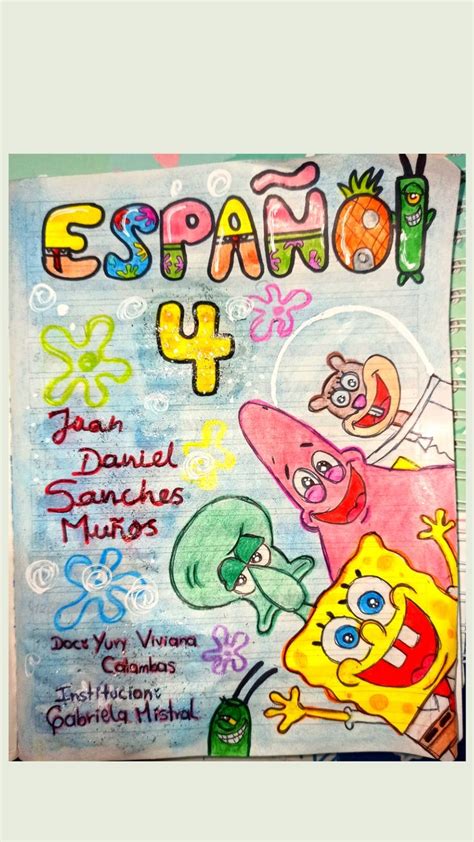 Portada Bob Esponja Hacer Portadas De Libros Formas De Marcar