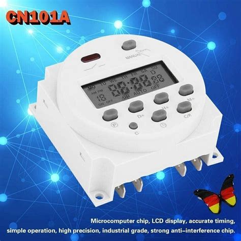 Neu Digital LCD Zeitschaltuhr Programmierbar Timer AC DC 12V 16A Zeit