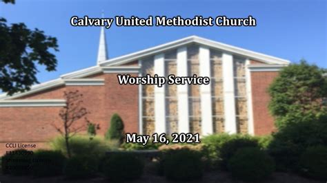 Calvary Umc May Worship Service Youtube