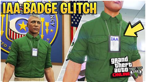 GTA 5 IAA Badge Glitch How To Get IAA Badge EASY Clothing Glitches In